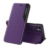 Eco piele View Case caz elegant husa cu clapetă și funcție de stand iPhone 13 Pro Max violet