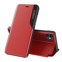 Eco piele Vezi Case caz elegant husa cu clapetă și funcție de stand iPhone 13 mini roșu