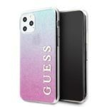 Husa guess Apple iPhone  11 Pro Max roz / roz albastru caz greu albastru Glitter Gradient