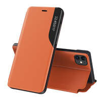 Eco piele View Case caz elegant husa cu clapetă și funcție de stand iPhone 13 Pro portocaliu