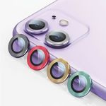 USAMS Tempered Glass Apple iPhone 11 Pro Max Camera Lens Metal Ring Silver Glass
