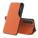 Husa Eco Leather View husa eleganta cu clapa si functie suport pentru Samsung Galaxy A26 - portocaliu