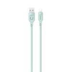 Cablu USAMS Lightning Fast Charging 2.4A Lithe Series 1.2m verde/verde SJ565USB04 (US-SJ565)